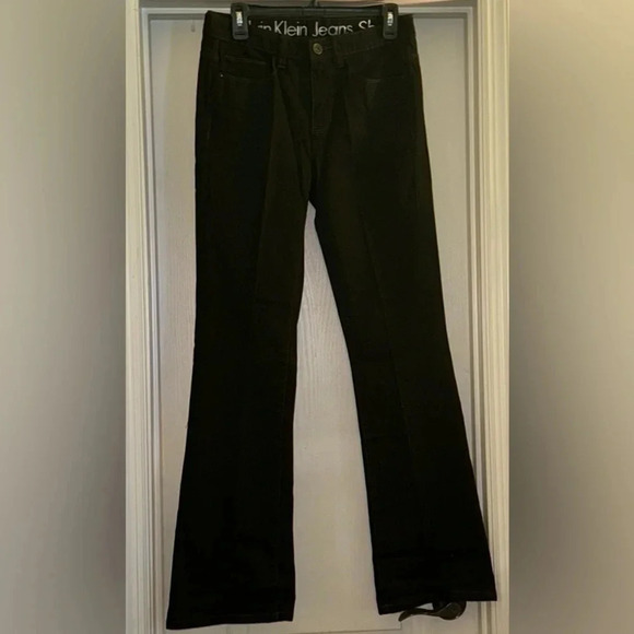 Calvin Klein Jeans Shape Boot Cut Black Jeans - Picture 1 of 8
